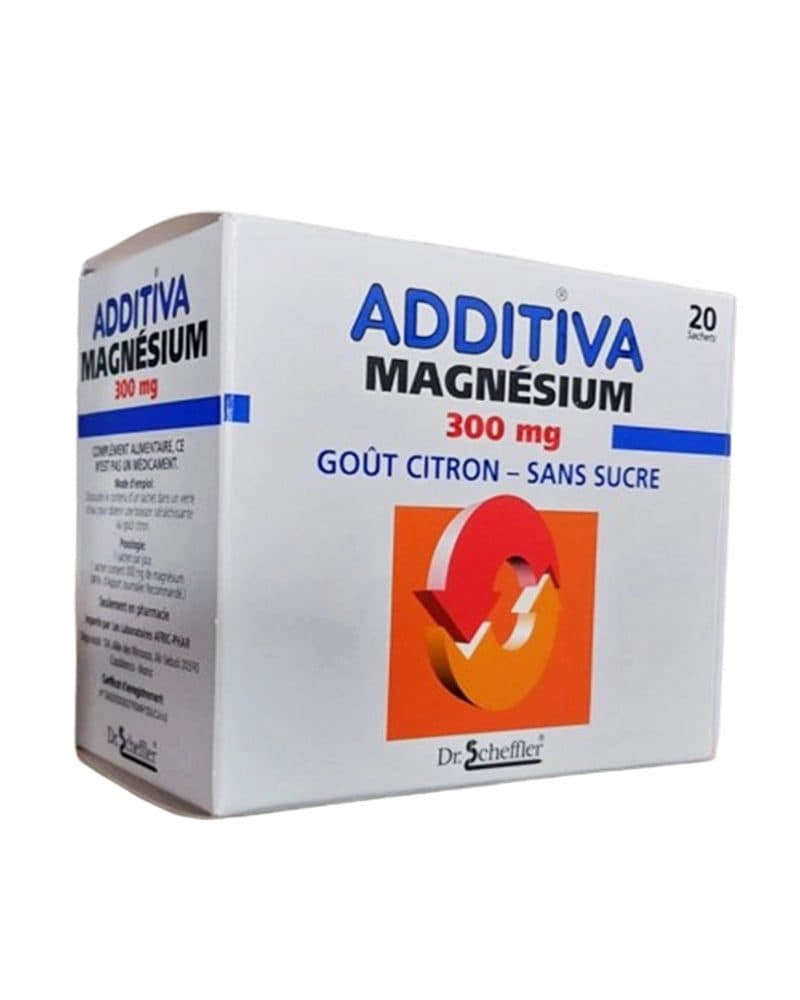 ADDITIVA MAGNESIUM 300 MG, Sachets goût citron
