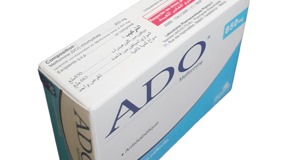 ADO 1000 MG, Comprimé pelliculé