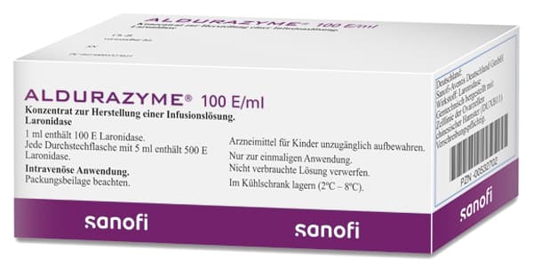 ALDURAZYME 100 U / ML, Solution pour perfusion