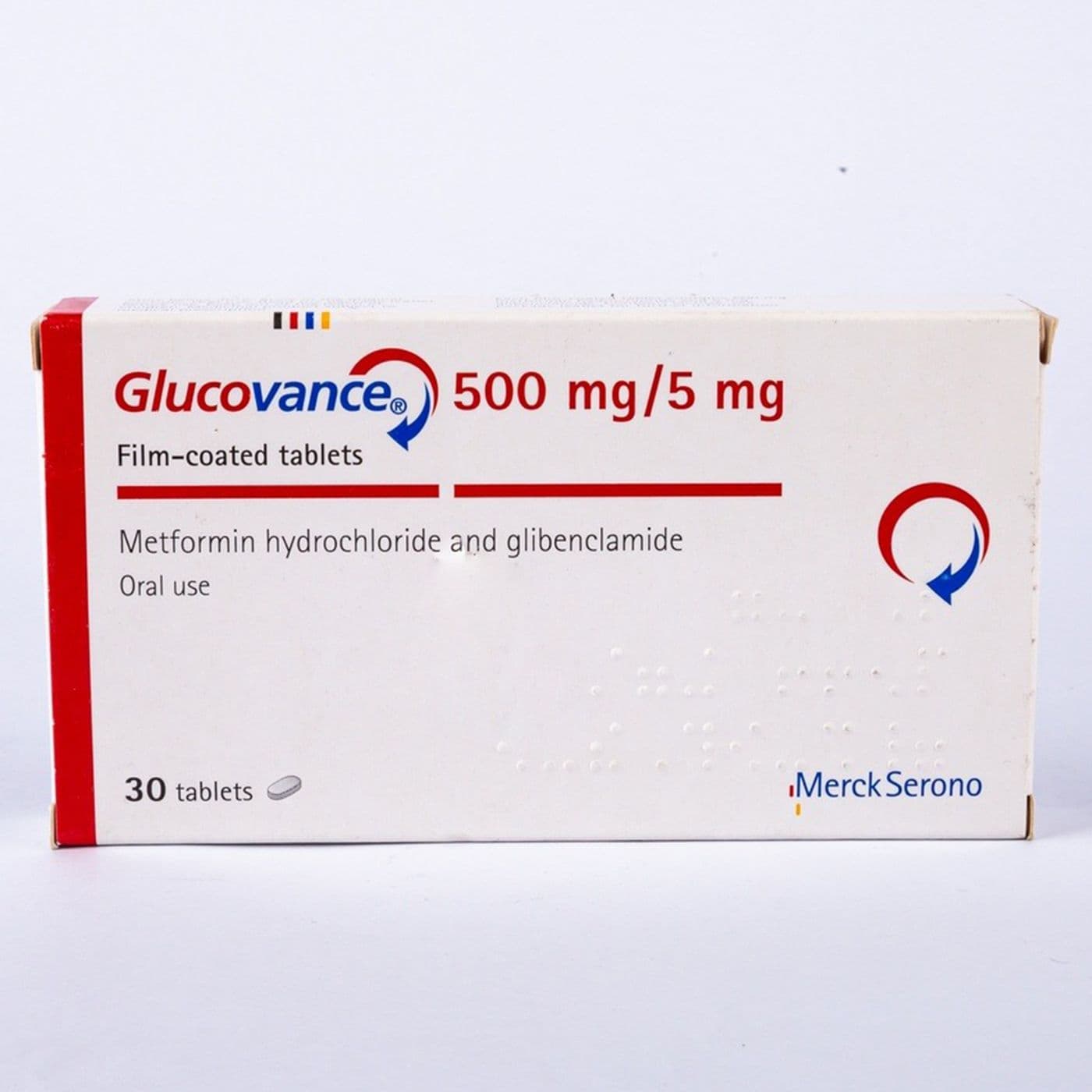 GLUCOVANCE 500 MG / 5 MG, Comprimé pelliculé