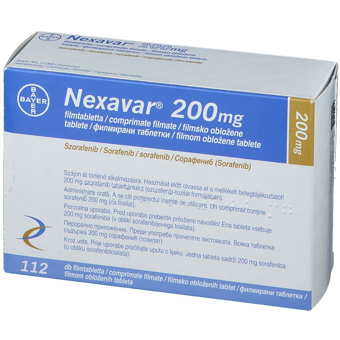 NEXAVAR 200 MG, Comprimé pelliculé