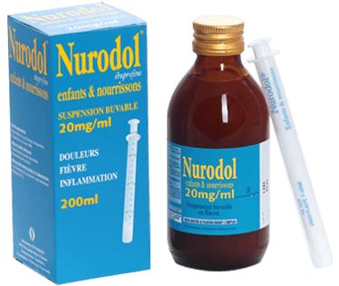NURODOL ENFANT ET NOURISSON 20 MG / ML, Suspension buvable