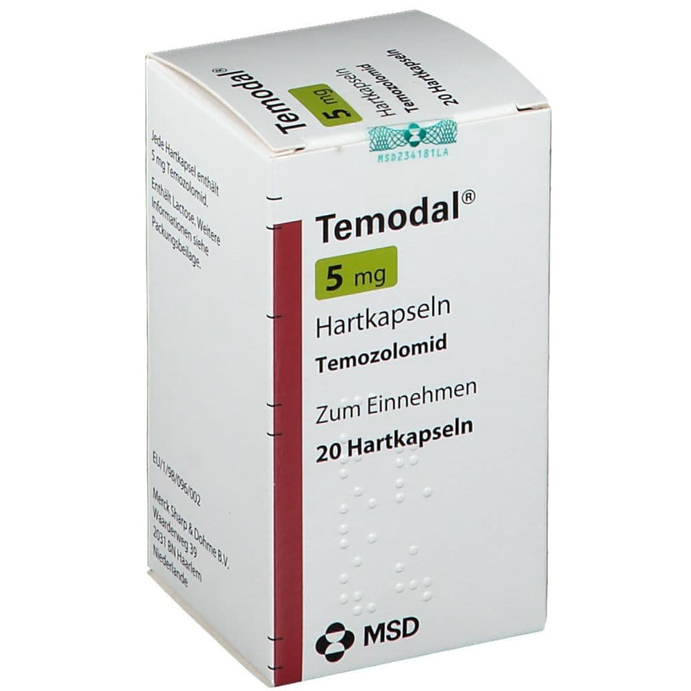 TEMODAL 5 MG, Gélule dans sachets-doses