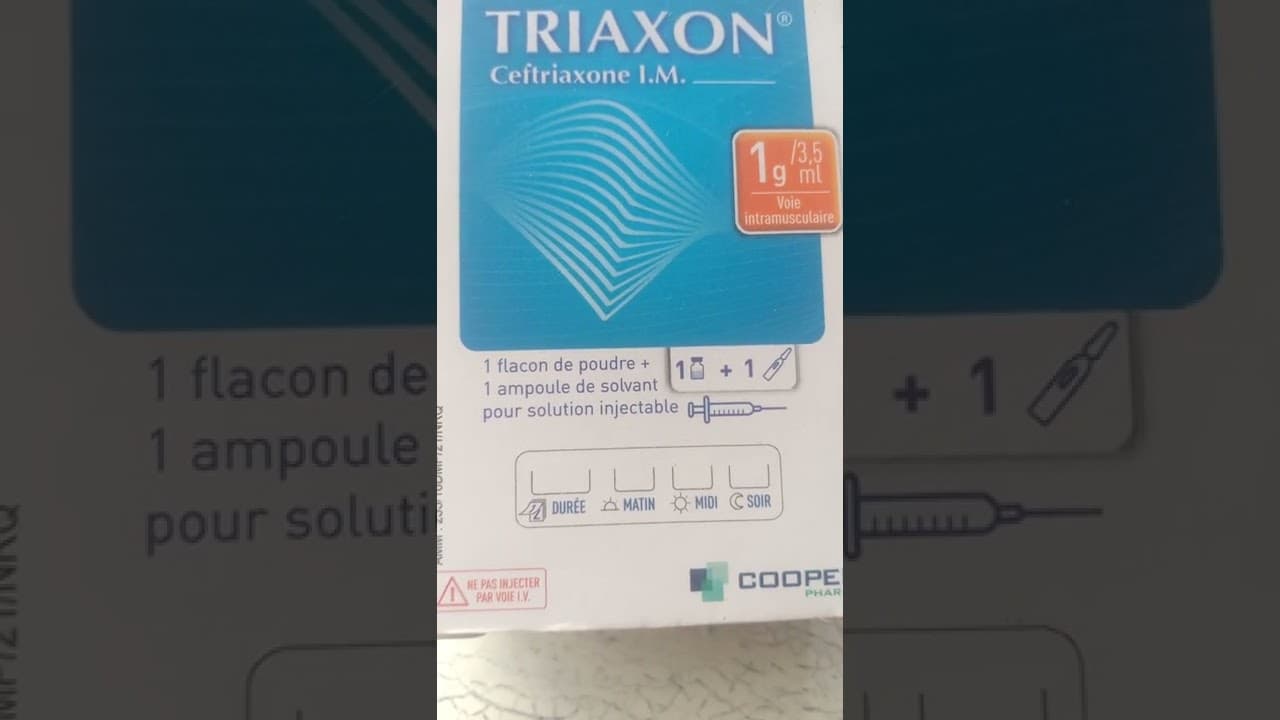 TRIAXON 1 G / 10 ML IV, Solution Injectable