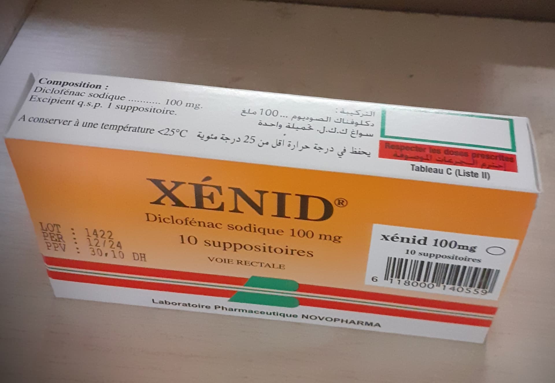 XENID 75 MG / 3 ML, Ampoule injectable