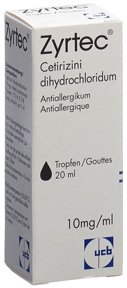 ZYRTEC 10 MG / ML, Goutte buvable